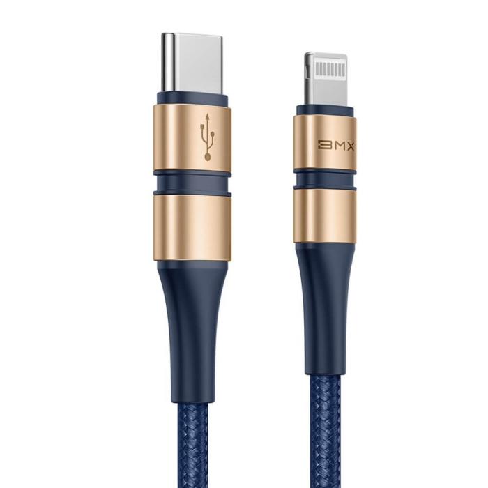UTGATT5 - Baseus BMX MFI USB Type C PD 18W - lightning 1.8m kabel Guld