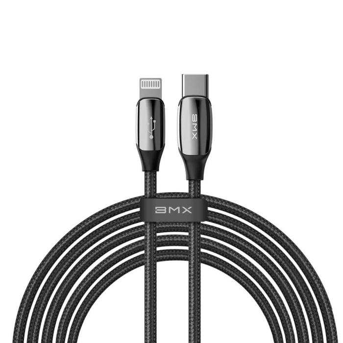 UTGATT5 - Baseus BMX MFI USB Type C PD 18W - lightning Kabel 1,8 m Svart