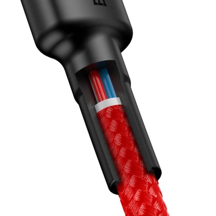 BASEUS - Baseus Cafule USB-C till USB-C kabel PD PD2.0 60W 2m Röd