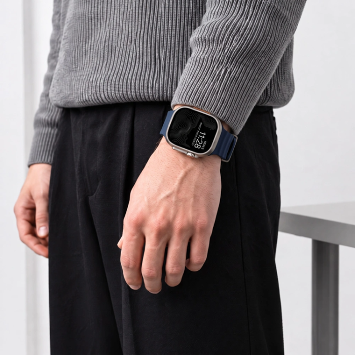 Tech-Protect - Tech-Protect Armband För Apple Watch (44/45/46/49mm) Motion - Nautical Blå