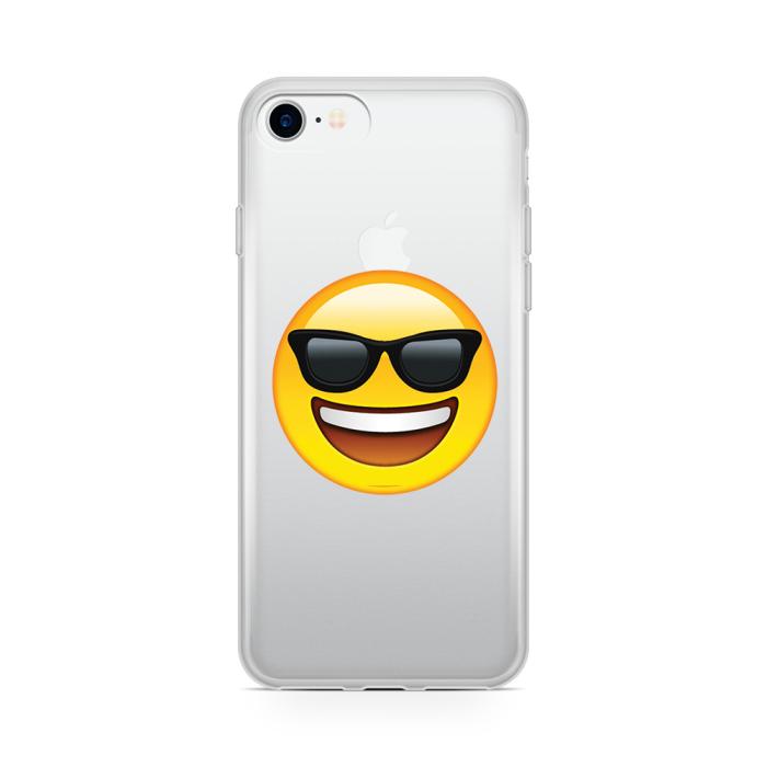 UTGATT5 - Skal till Apple iPhone 7 - Emoji Sun Glasses