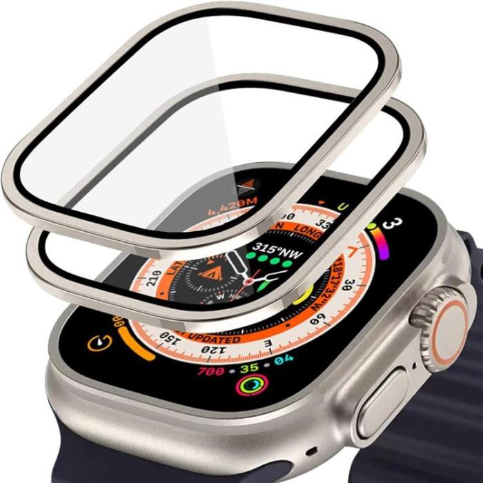 Hofi - [2-Pack] Hofi Apple Watch Ultra 1/2 (49mm) Härdat Glas Skärmskydd Ring