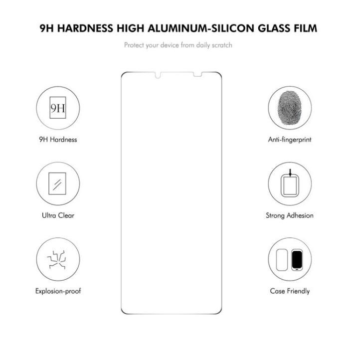 A-One Brand - HAT PRINCE Sony Xperia 10 VII Plånboksfodral Med Härdat Glas - Rosa