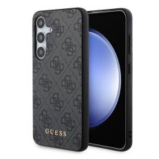 Guess - Guess Mobilskal till Galaxy S24 MagSafe 4G Metal Gold Logo - Svart