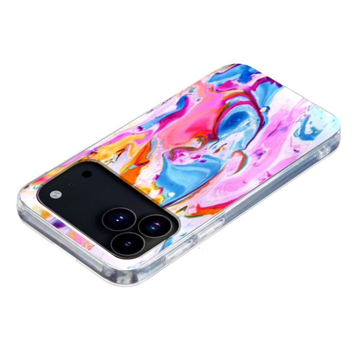 A-One Brand - iPhone 17 Pro Mobilskal Marble Pattern Printing Soft
