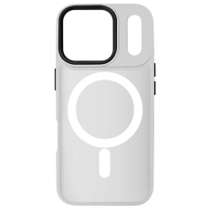 A-One Brand - iPhone 17 Pro Max Mobilskal MagSafe Skin Touch - Transparent Vit