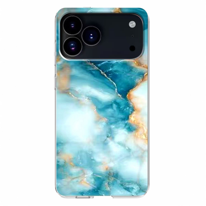 A-One Brand - iPhone 17 Pro Mobilskal Marble Pattern Printing Soft - Blå