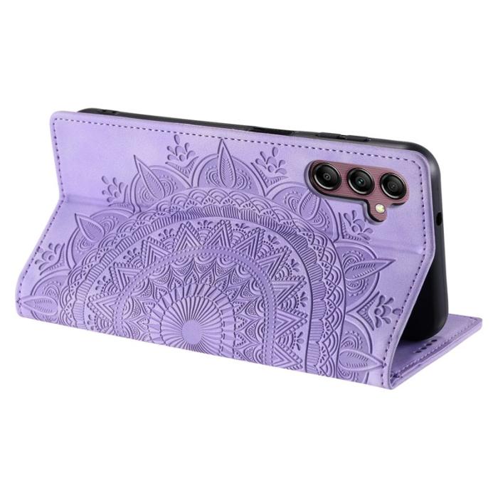 OEM - Samsung Galaxy A37 Plånboksfodral Konstläder Magnetisk Stängning - Lila