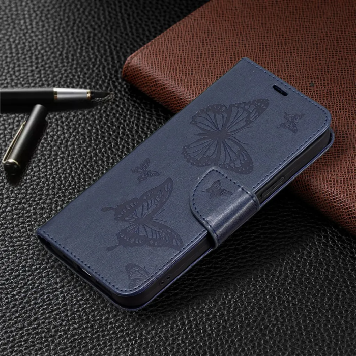 UTGATT1 - Xiaomi 13 Lite 5G Plånboksfodral Fjärilstryck - Mörkblå