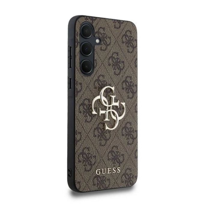 Guess - Guess Galaxy A35 5G Mobilskal Big Metall Logo - Brun