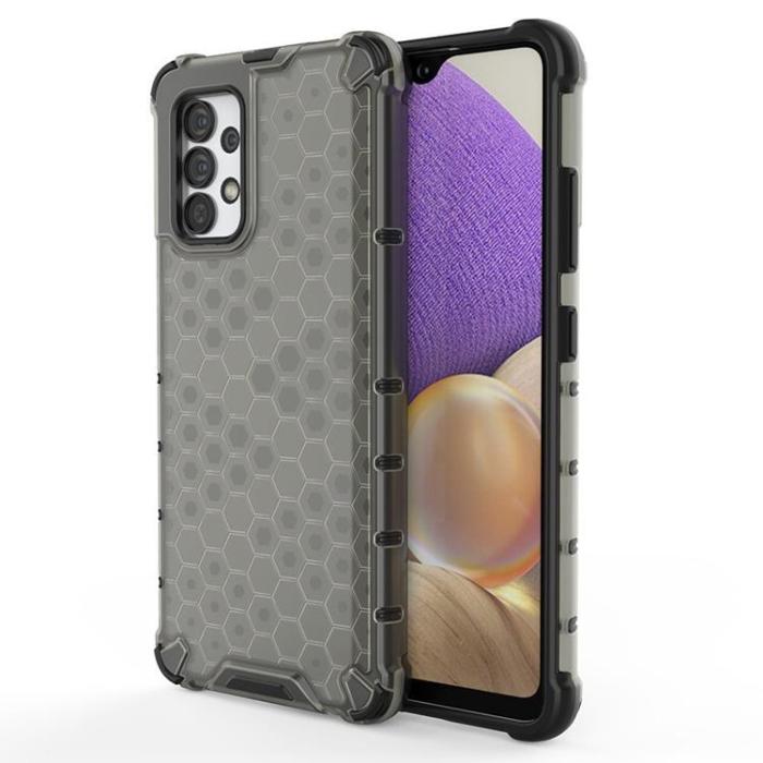 OEM - Honeycomb Galaxy A03s Skal Armored Gel Frame - Svart