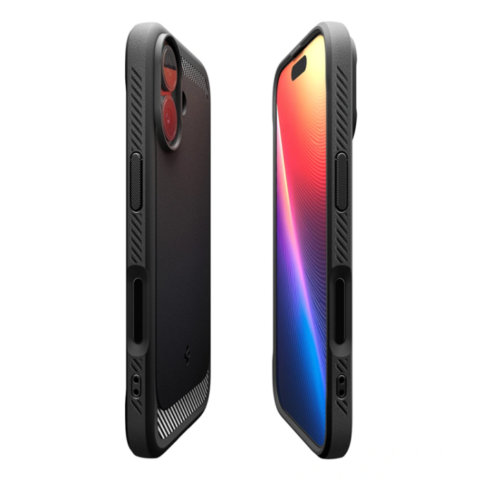 Spigen - Spigen iPhone 17 Mobilskal Magsafe Rugged Armor - Matte Svart