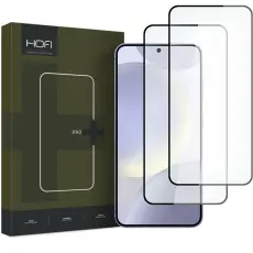 Hofi - [2-Pack] Hofi Galaxy S24 Sk&auml;rmskydd i H&auml;rdat Glas Pro Plus - Svart
