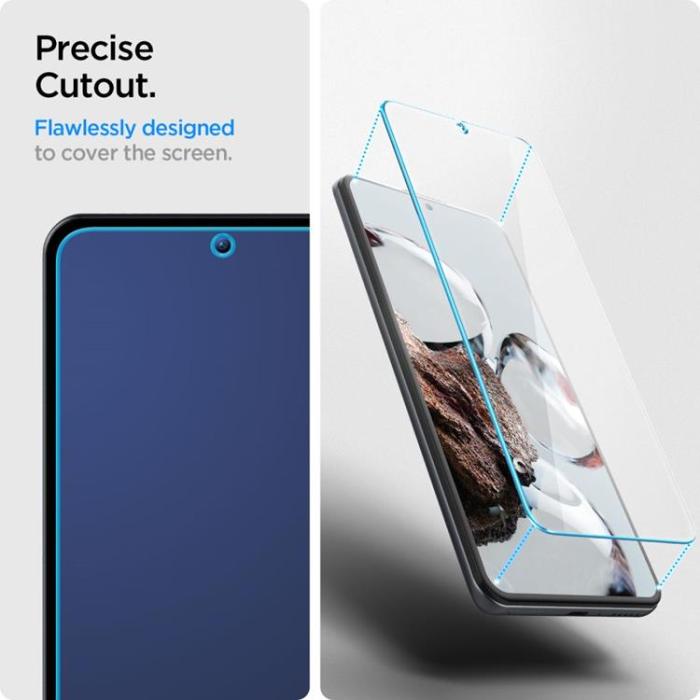 UTGATT - [2-Pack] Spigen Xiaomi 12T/12T Pro Härdat Glas Skärmskydd - Clear