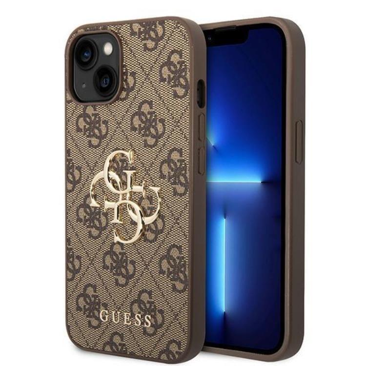 Guess Mobilskal till iPhone 15 Big Metall Logo - Brun | 2353 | AlltMobil