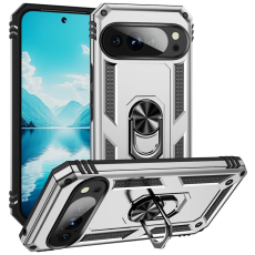 A-One Brand - Google Pixel 10/10 Pro Mobilskal Kickstativ - Silver