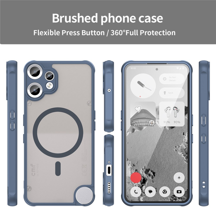 A-One Brand - Nothing CMF Phone 2 Pro Mobilskal MagSafe Anti Drop - Blå