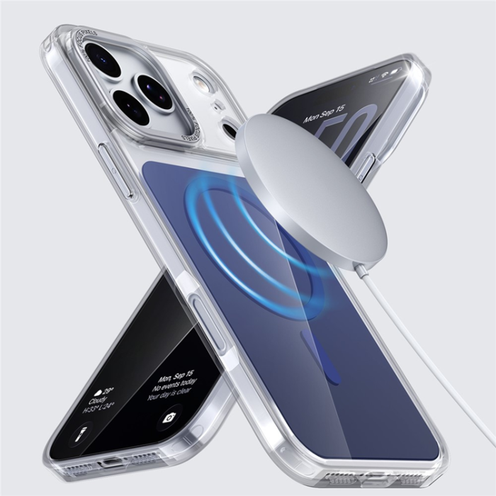 A-One Brand - iPhone 17 Pro Max Mobilskal MagSafe TPU Acrylic - Blå