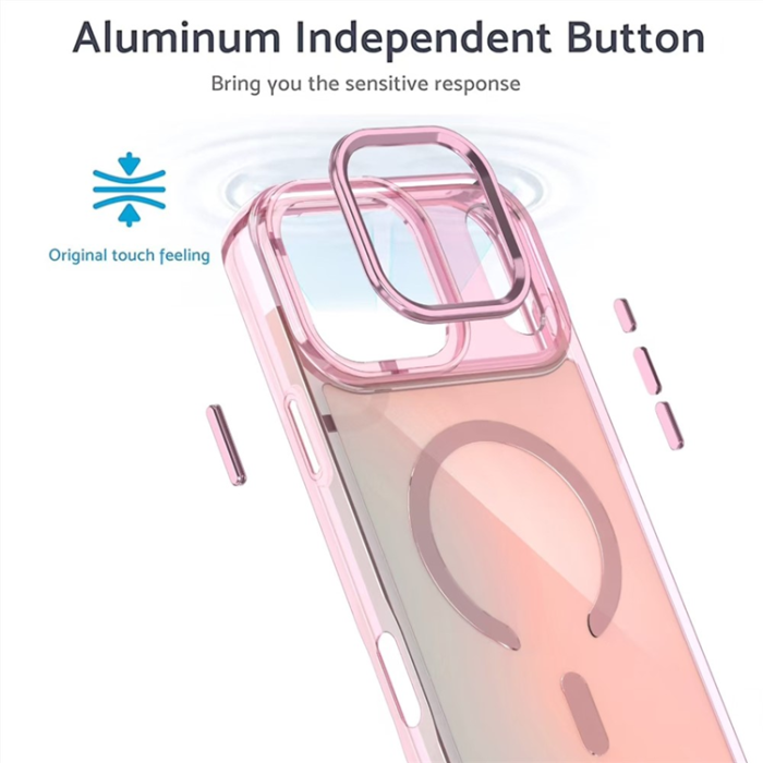 OEM - iPhone 17 Pro Mobilskal MagSafe Color Changing TPU - Lila