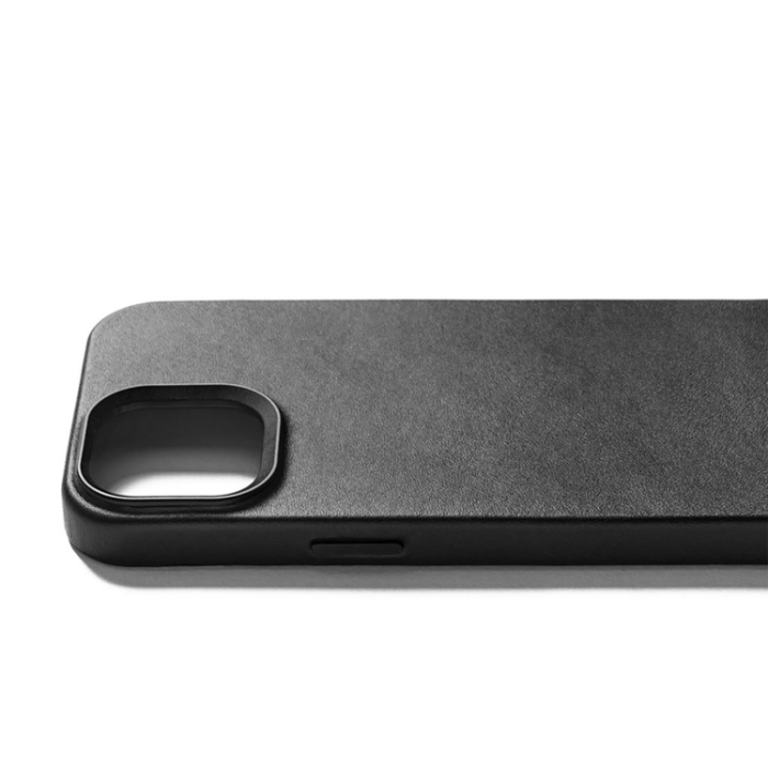 Mujjo - Mujjo iPhone 15 Mobilskal MagSafe Läder - Svart