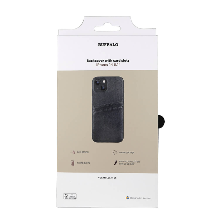 GEAR - BUFFALO iPhone 14 Skal med Korthållare - Svart
