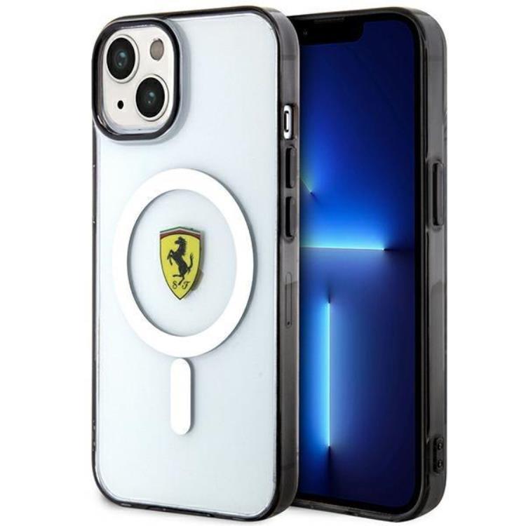 Ferrari Mobilskal till iPhone 14 Plus Magsafe Outline - Transparent
