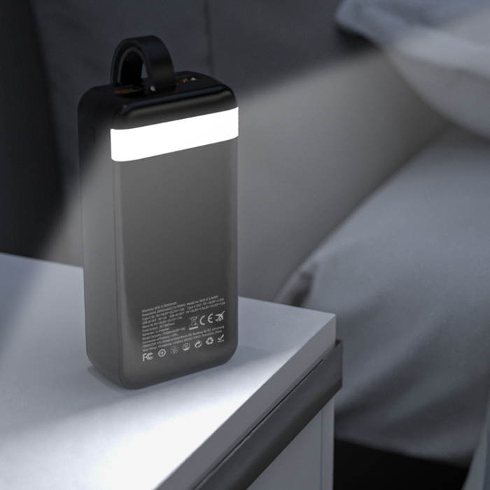 Wozinsky - Wozinsky Powerbank 30000mAh 30W med ficklampa - Svart