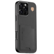 KIGC - KIGC iPhone 16 Pro Mobilskal Korthållare Electroplating - Svart