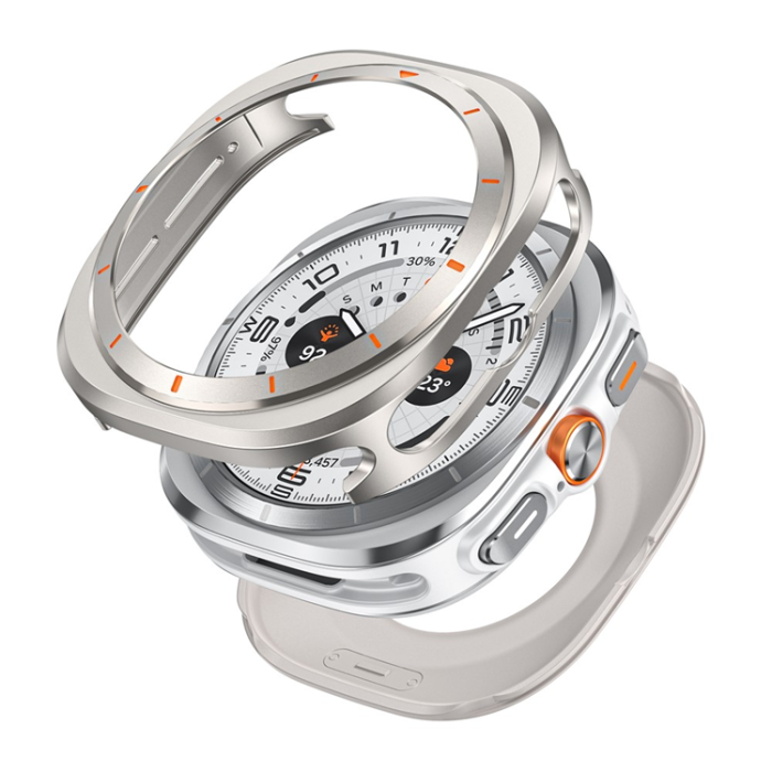 A-One Brand - Galaxy Watch Ultra (47mm) Skal Aluminum - Grå/Titanium