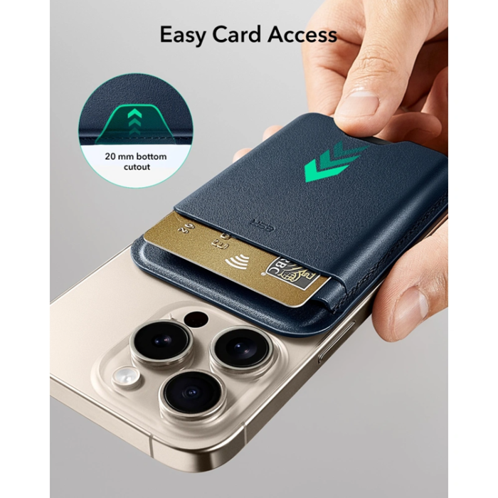 ESR - ESR Korthållare Magsafe Magnetic Classic RFID - Mörkblå