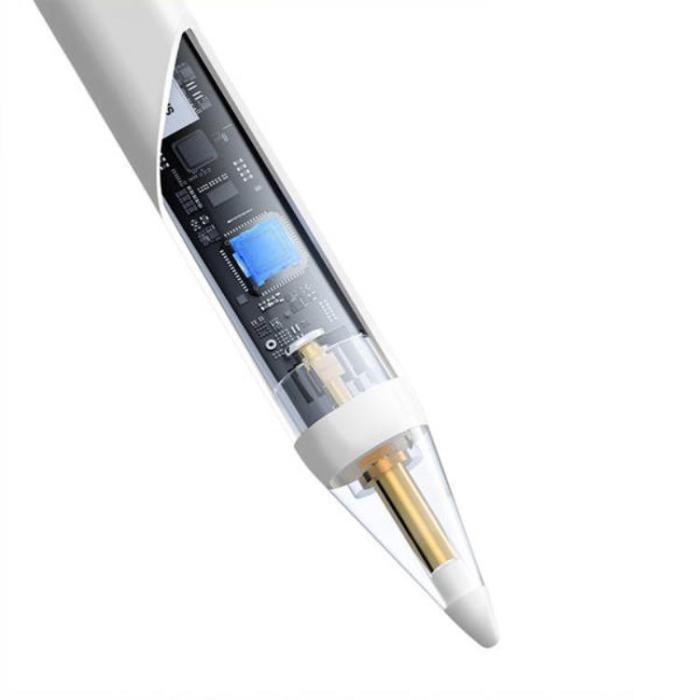 BASEUS - Baseus Smooth Writing 2 Stylus Penna med LED-indikator - Vit