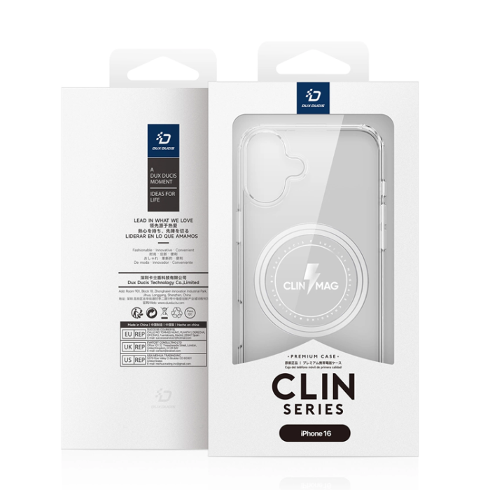 Dux Ducis - Dux Ducis iPhone 16 Mobilskal Magsafe Clin - Transparent