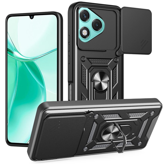 A-One Brand - Honor 400 Lite 5G Mobilskal Kickstand - Svart