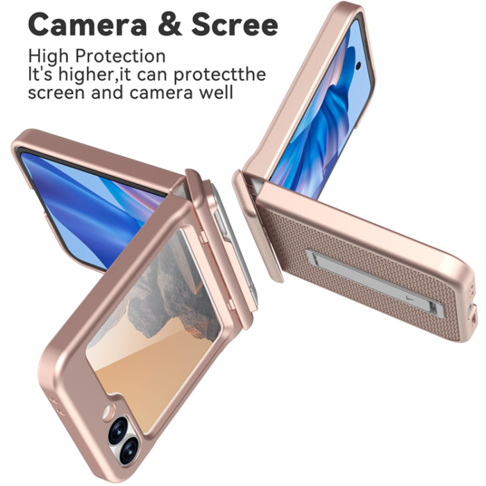 A-One Brand - GW182 Galaxy Z Flip 7 FE/Z Flip 6 Mobilskal - Roséguld