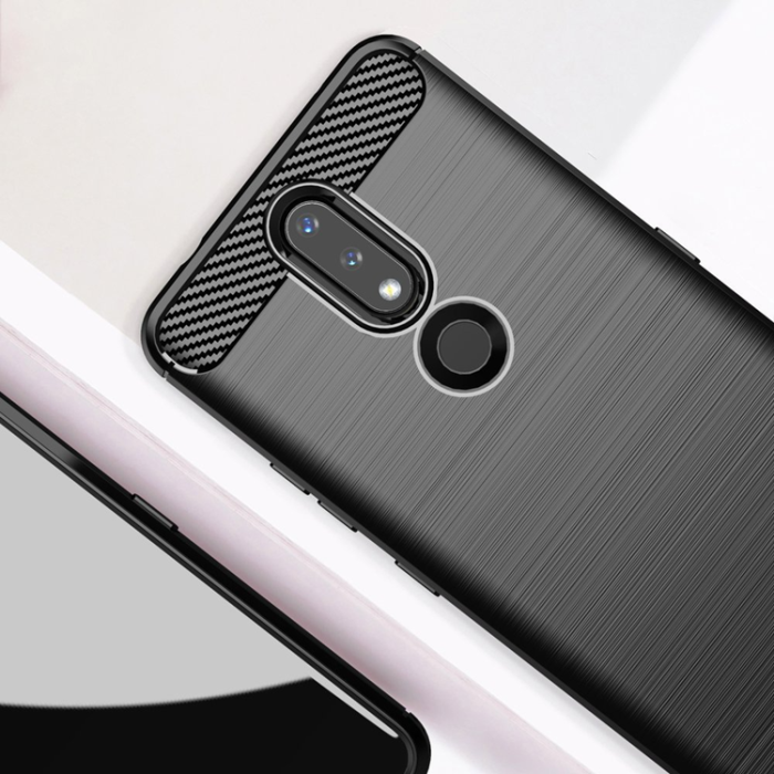 OEM - Nokia 2.4 Skal Carbon Flexible - Svart