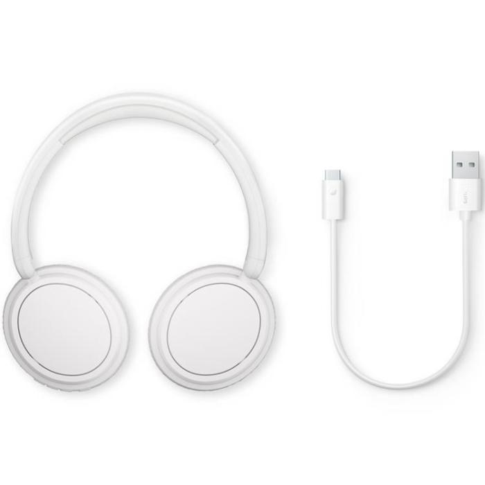 Philips - PHILIPS Trådlösa On-Ear Hörlurar,65h Speltid - Vit
