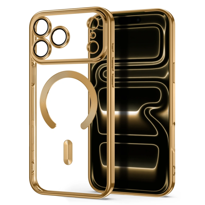 Tech-Protect - Tech-Protect Mobilskal För iPhone 18 Pro Magsafe Magflex - Shiny Guld