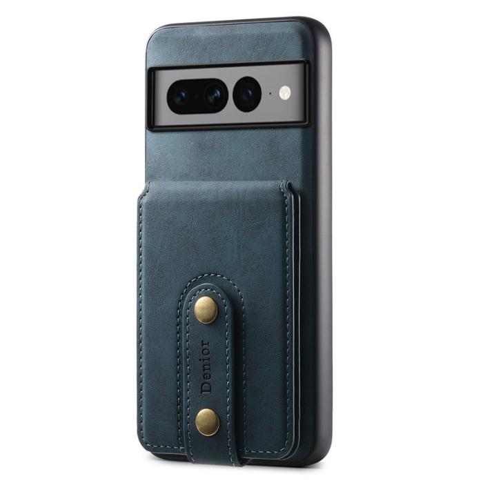 DENIOR - DENIOR D14 Google Pixel 7 Pro 5G Fodral PU+PC+TPU Blå