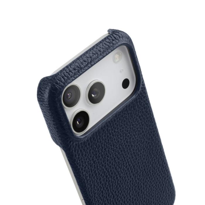 Melkco - MELKCO Mobilskal till iPhone 17 Pro Max Äkta Läder PC Blå