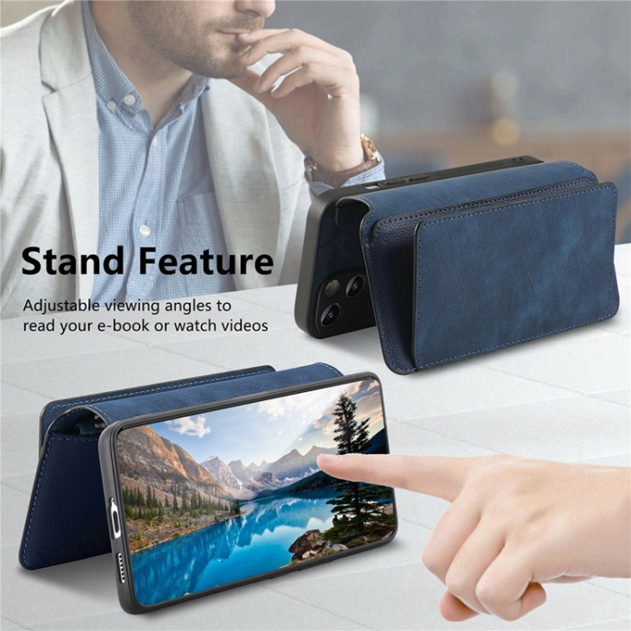 CASENEO - Caseneo Plånboksfodral För Galaxy S26 Magnetic Läder - Blå