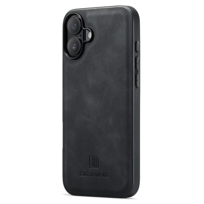 DG.MING - DG.MING iPhone 16 Plus Mobilskal Hybrid Läder - Svart