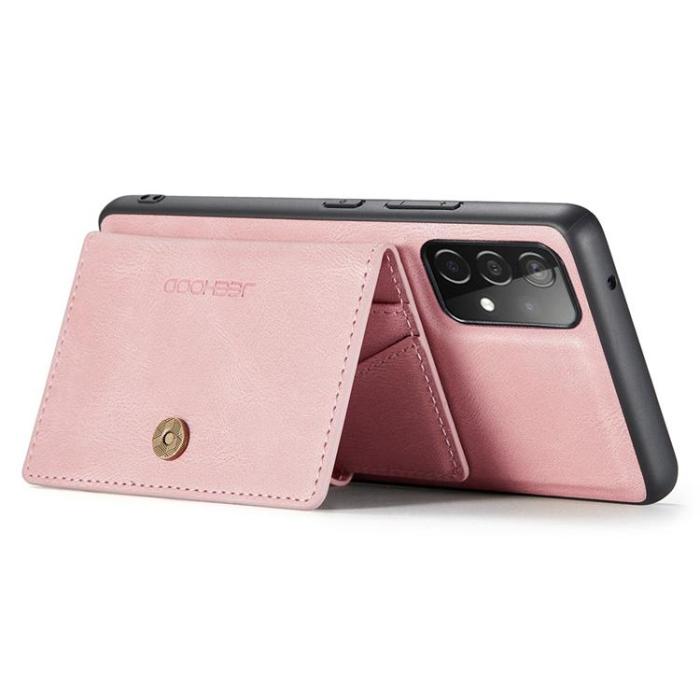 OEM - JEEHOOD Samsung Galaxy A52 4G/5G Mobilskal KonstLäder - Rosa