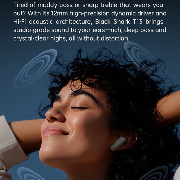 BLACK SHARK - BLACK SHARK TWS Trådlösa Hörlurar In-Ear Bluetooth T13