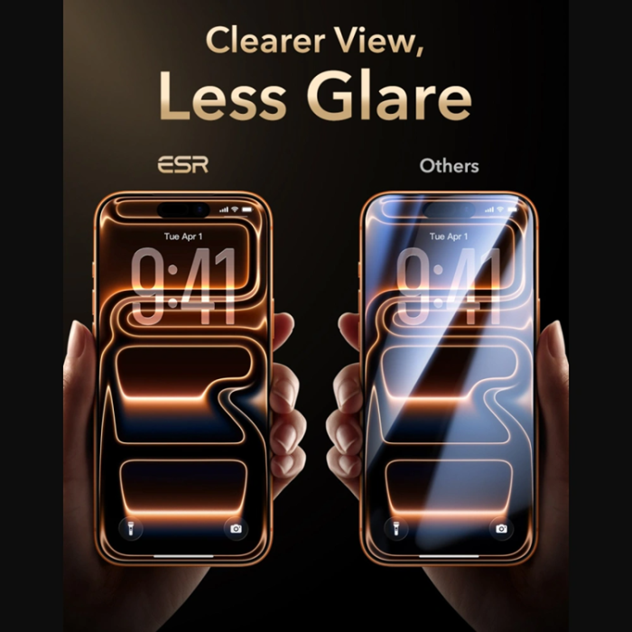 ESR - ESR Härdat Glas Skärmskydd för iPhone 18 Pro Armorite Pro Ultrafit