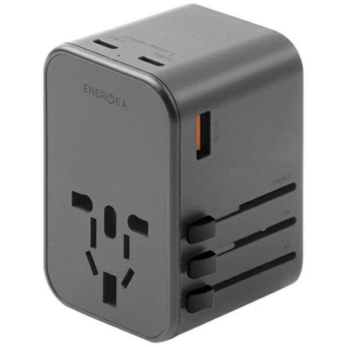 ENERGEA - Energea Reseladdare 65W 2xUSB-C 1xUSB-A PD-PPS-QC 3.0