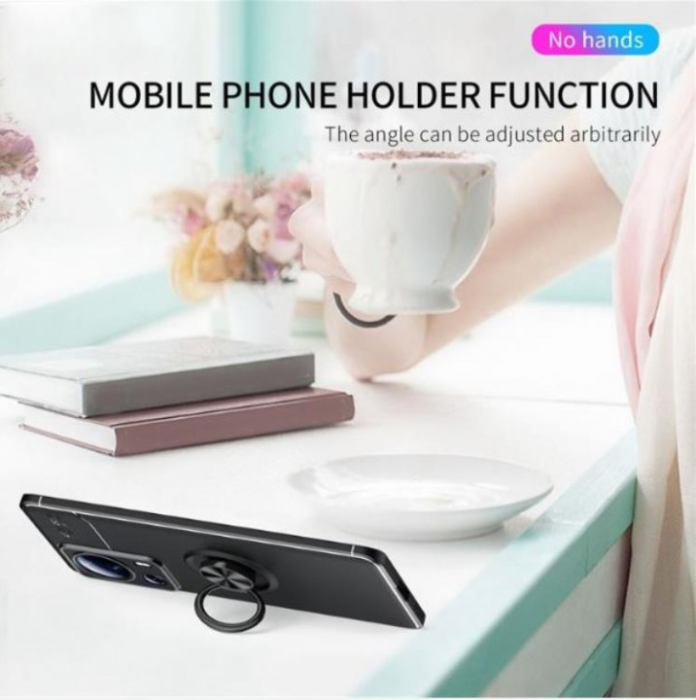 A-One Brand - Xiaomi 13 Lite Mobilskal Ringhållare TPU Kickstand - Brun
