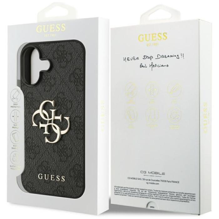 Guess - Guess iPhone 17 Mobilskal 4G Big Logo - Svart