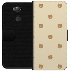 iSecrets - Pl&aring;nboksfodral till Sony Xperia XA2 med Bj&ouml;rnm&ouml;nster