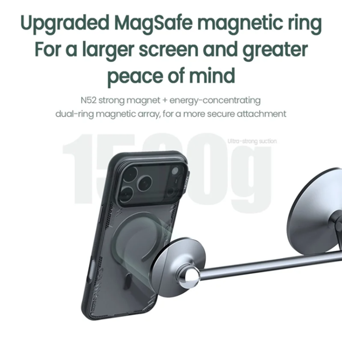 Nillkin - NILLKIN iPhone 17 Pro Max Mobilskal Magsafe Iceblade Prop - Guld