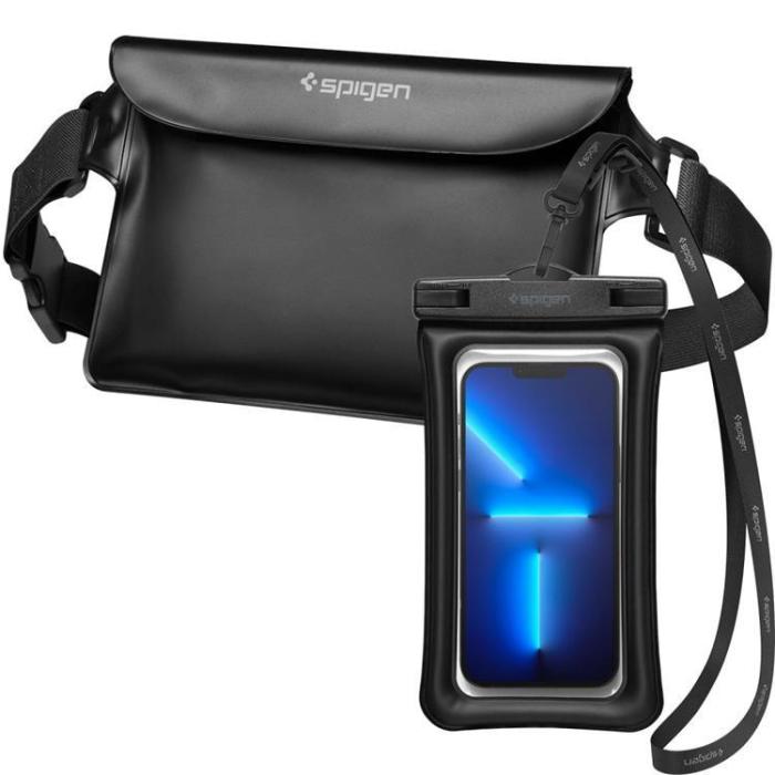 Spigen - Spigen Universal Vattentät Mobilväska och Midjeväska A621 - Svart